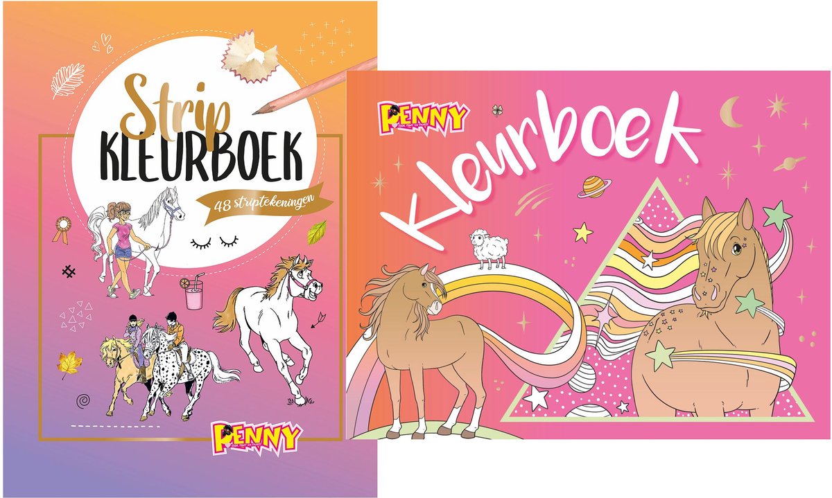 Penny |  Paarden Stripkleurboek + Kleurboek